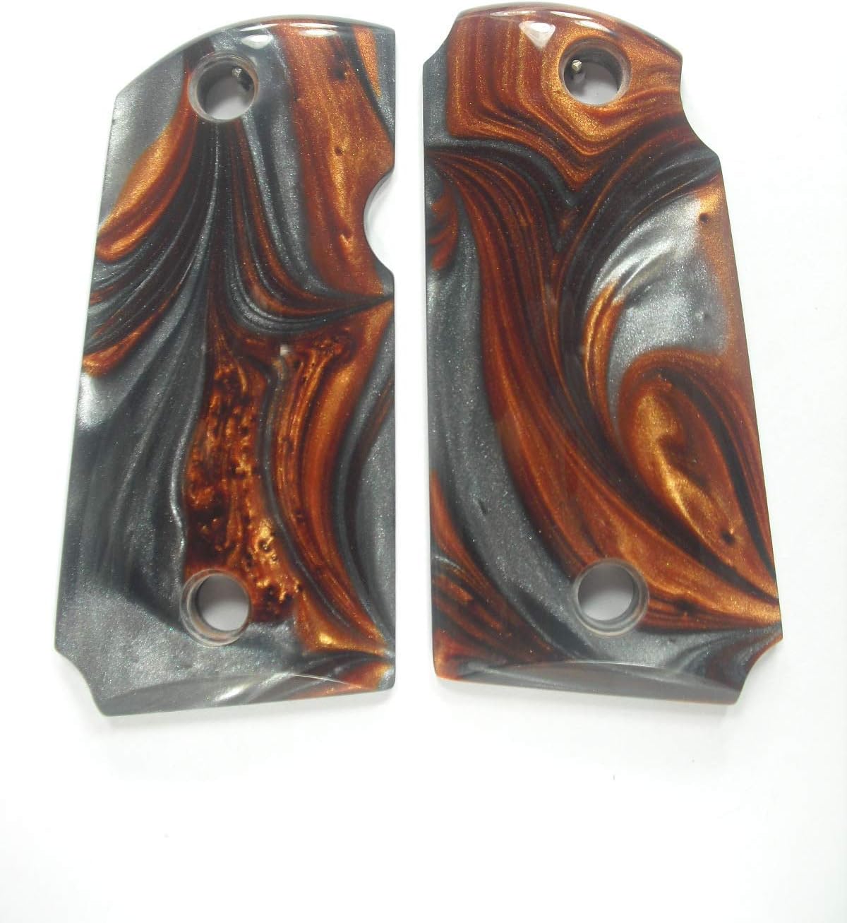 Copper & Silver Pearl Kimber Micro 9 Grips