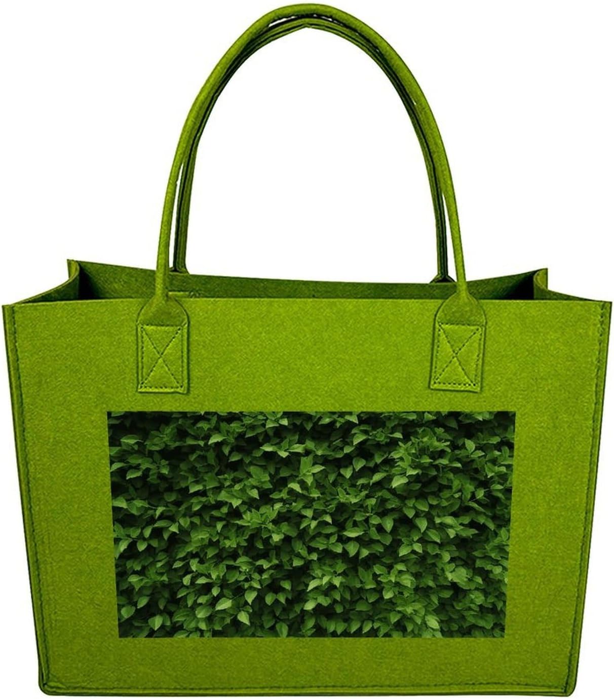 Hedge Tote Bag for Unisex, Large Felt Shopping Bag with Handles, Handbag, Reusable Gift Bag