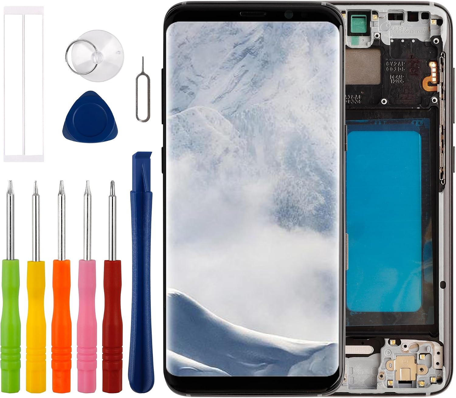 [New] Duotipa 5.8" TFT Display for Galaxy S8 G950 G950A G950F G950P G950R4/T/U/V/W Touch Screen Digitizer Assembly Repair Parts with Frame