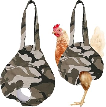Chicken Holder Bag Chicken Medic Bag Chicken Carrier with Handle Chicken Supplies Catching Hand Bag for Hen Rooster Poultry Chicken Transport Camouflage 1 Pack