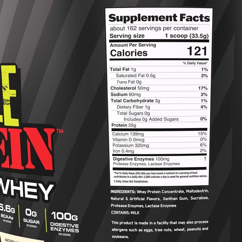 COLOSSAL LABS Muscle Whey Protein Flavored Protein Powder, 25,000mg Amino Acids/Serving, Cold Filtered(Packaging May Vary) (12 Pound (Bucket), Cookies & Cream) image 7