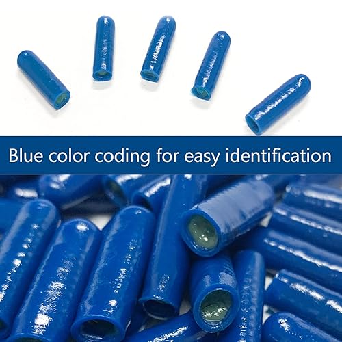 Miniatura 8 de 100 gorros blancos secos con conector B para alarma de teléfono, cables de crimpado para bajo voltaje