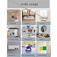 Vista 6 de Double Sided Foam Tape,Heavy Duty Mounting Tape,56Pcs 3mm thickness Self-Adhesive Tape,Super-Sticky Black Strong Pads Include Square