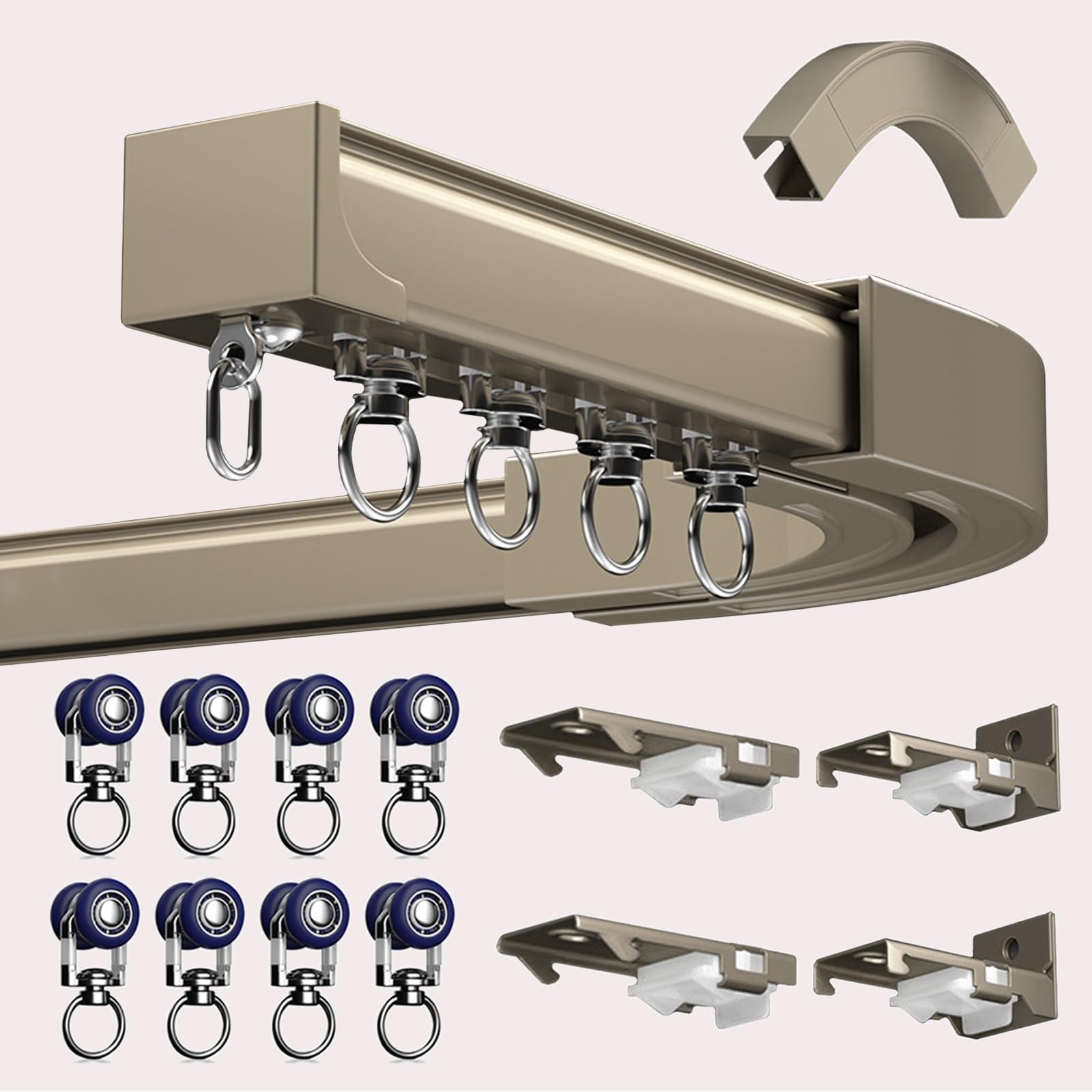 Ceiling Curtain Track Bay Window Ceiling Curtain Rail With Heavy Duty ...