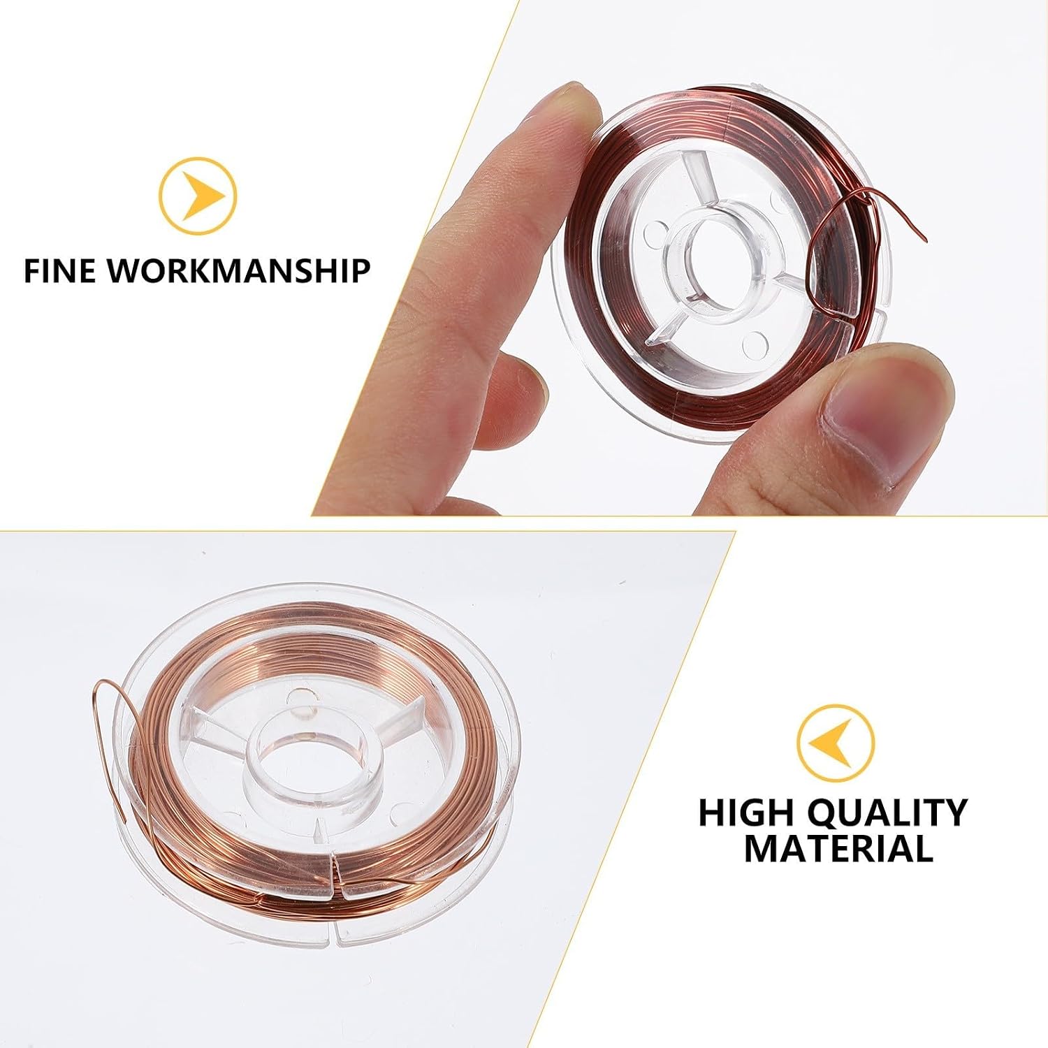 Enameled Copper Magnet Wire 4 Rolls Coil Winding DIY Copper