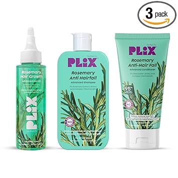 The Plant Fix Plix mg 475 Rosemary Hair Growth Advanced Oil, Shampoo & Conditioner For Reducing Hair Loss & Breakage | Nourishes & Strengthen Hair Follicles | All Hair Types L Dermatologically Tested - image, photos