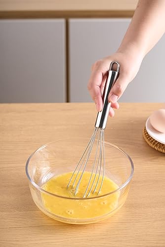 Miniatura 10 de Batidor, batidor de resorte de acero inoxidable, batidor de huevos con globo para mezclar, batir, batir o revolver