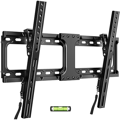 55 65 75 85 inch Tilting TV Wall Mount for 32-90 '' TVs, Low Profile TV Mount Bracket, Safe Lock & Quick Release, Max VESA 600x400mm, 24 inch Studs,132 lbs, Fit Most 55+ 75+ 85+ 86 TVs