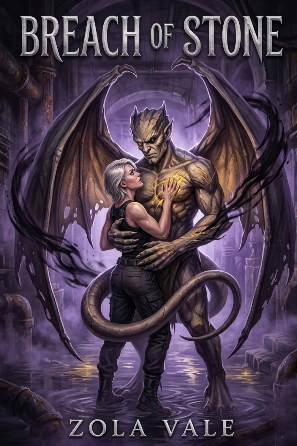 Breach of Stone: A Steamy Gargoyle Romance (The Stone Kings of Blackwood)