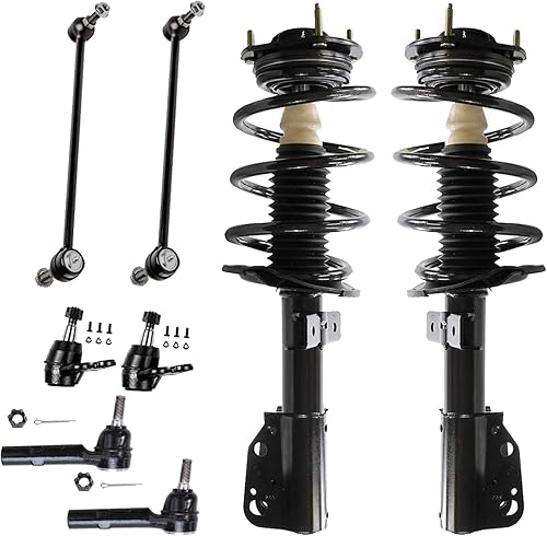 Miniatura 264 de Detroit Axle - Kit de puntales delanteros de 6 piezas para Chevrolet Aveo Aveo5 Pontiac G3 Wave, barra estabilizadora, varillas de acoplamiento