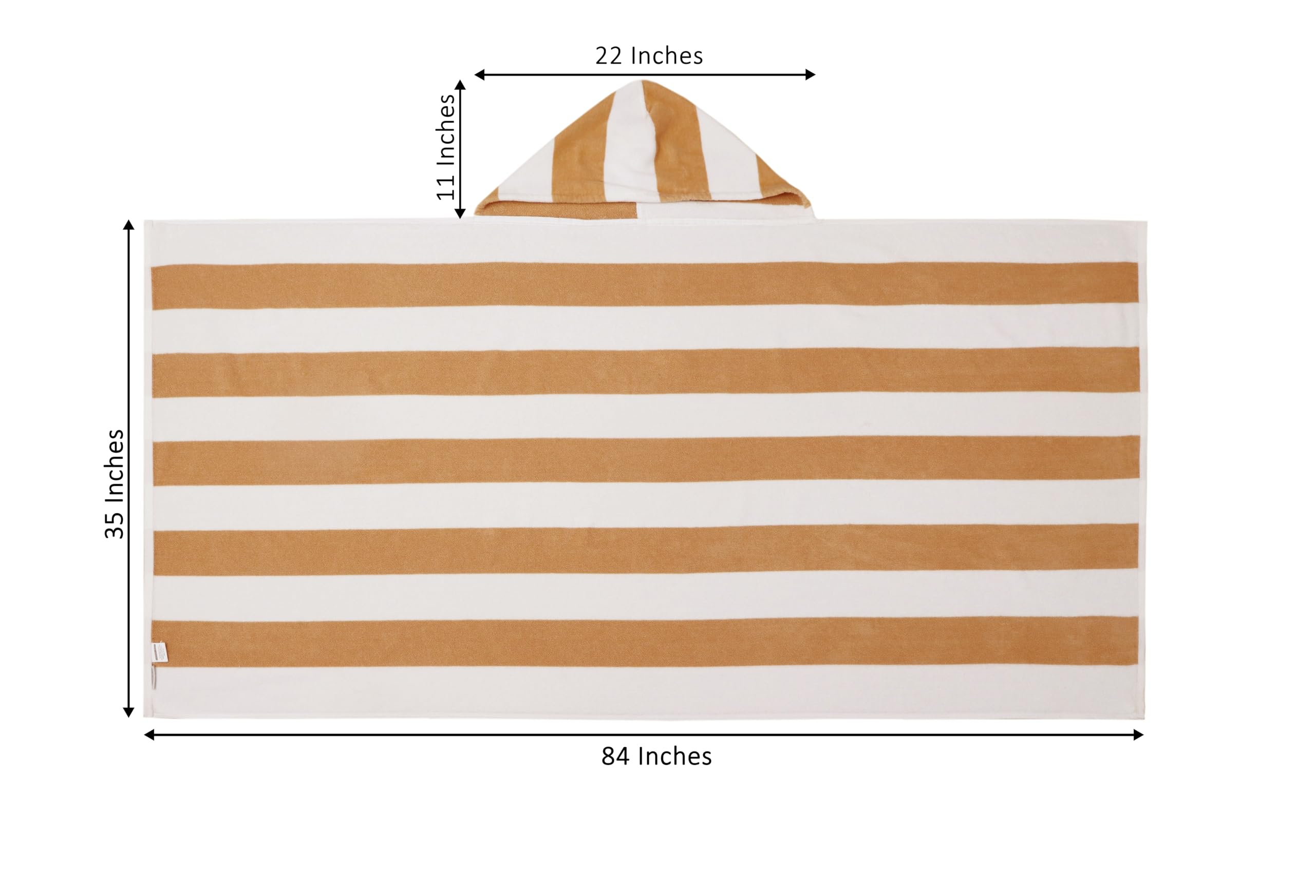 COTTON CRAFT Strandtuch mit Kapuze, Übergröße, XXL, 35 x 84 cm, Handtuch mit Kapuze für Erwachsene, The Big Kahuna 2,1 m Stranddecke, Handtuch – Big & Tall Soft 100% Baumwolle Velours – Pool Bath Wrap