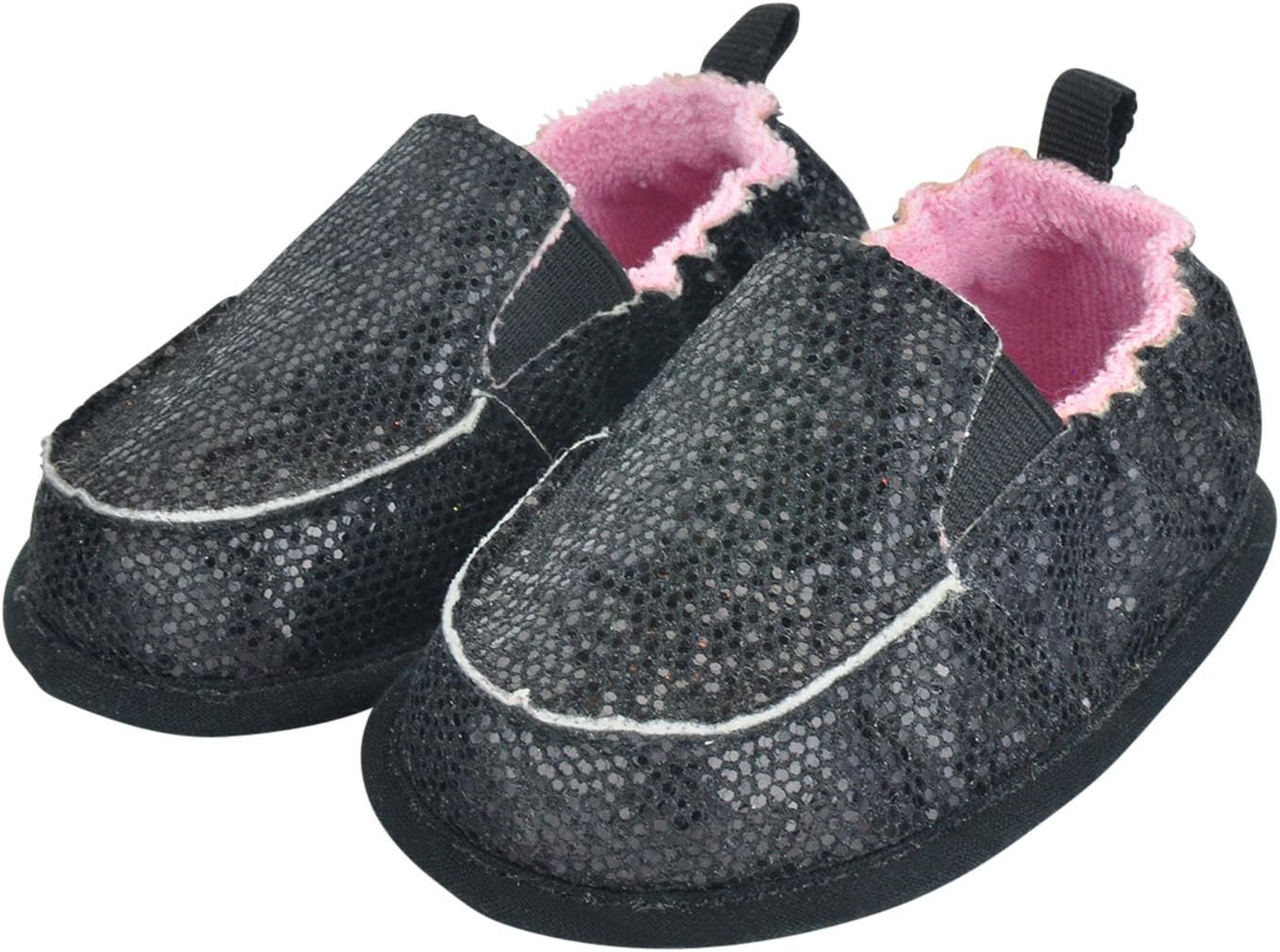 Glitter Baby Girl Shoes - Cruiser Pixie Black - Cute Sparkle Infant Shoes
