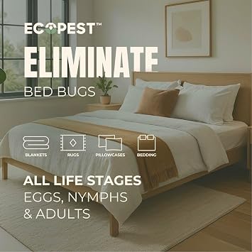 Bed Bug Treatment Kit Bed Bug Spray and Interceptor Traps | Natural Killer and Monitor for Bed Bugs | Indoor Bedbug Treatment, Child & Pet Safe, Eco-Friendly