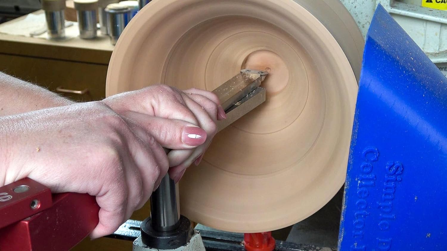 Simple Woodturning Tools Tool Rest Platform with Post & Collar for Simple Scraper or other Turning Tools, Helpful for Hollowing, USA Made (1" Post, 9" Width Rest)