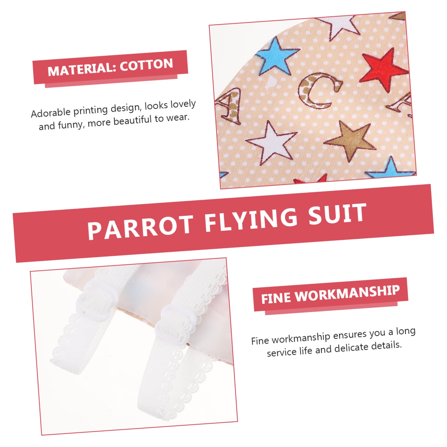 8pièces Couches Respirantes pour Oiseaux Culottes Créatives pour Perroquets Et Petits Oiseaux Accessoires De Voyage Les Fuites