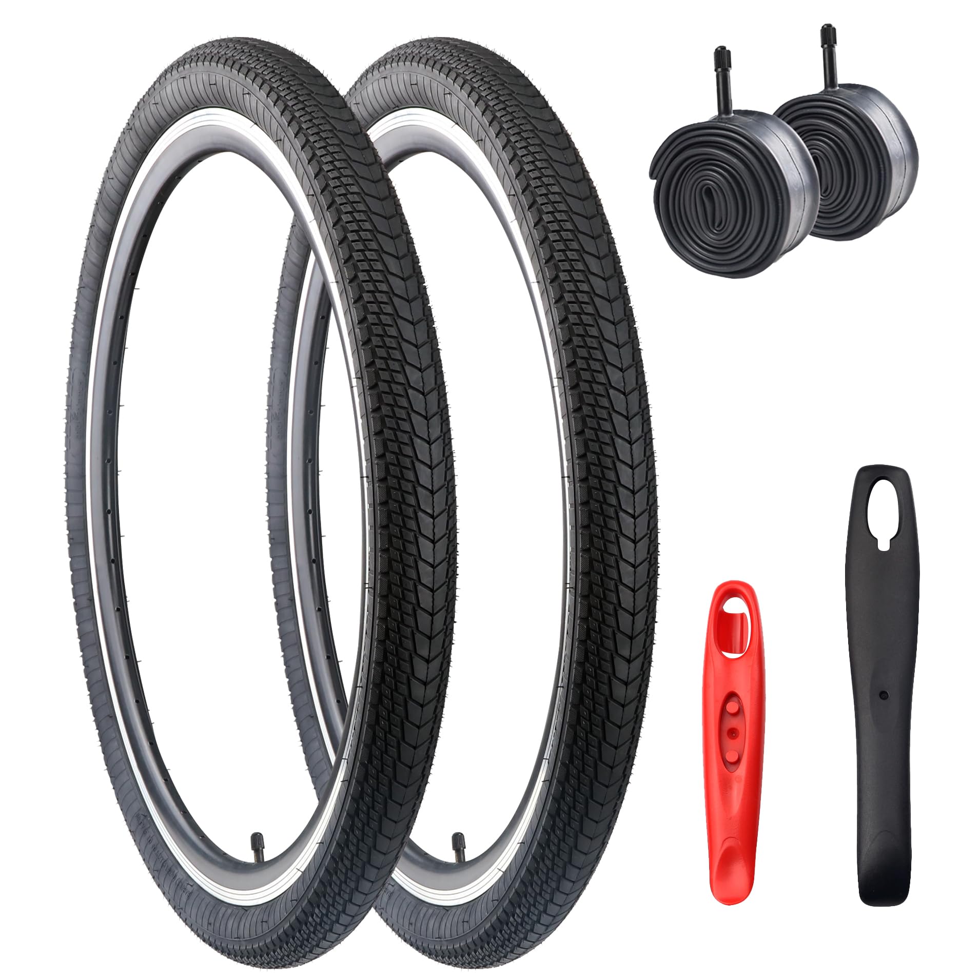 ZUKKA Bike Tire 26/27.5X 2.125 Mountain Bike Tire BMX Bike Tire Folding Replacement Tire for MTB Mountain Bike, BMX Bicycle Commuter Bike