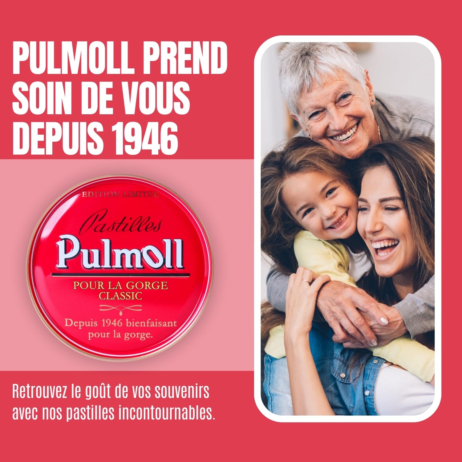 Barquette Pulmoll x10 | Format économique | Depuis 1946 (Classique Retro)