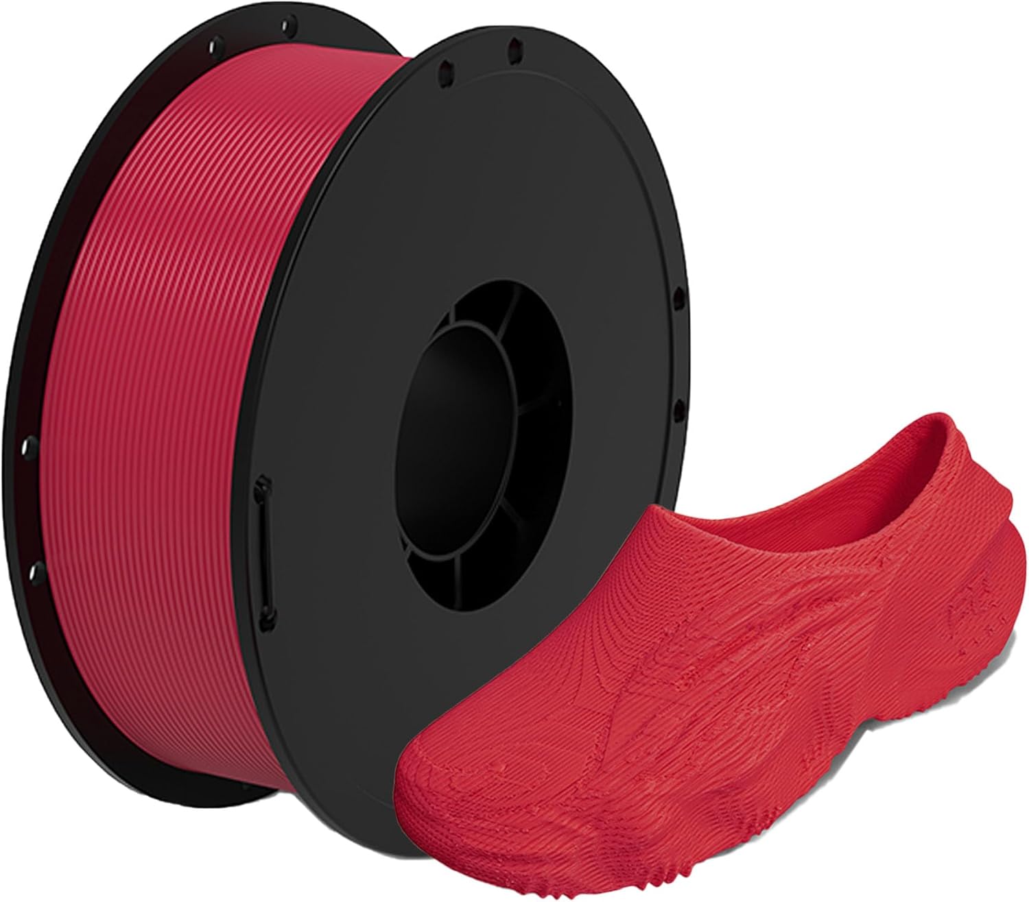 BIQU MorPhlex Flexible Filament 1.75mm, Turn 90A Into Ultra-Soft 75A with High Flexibility, 1Kg (2.2lbs) Spool - Dimensional Accuracy ±0.02 mm, Beginner-Friendly (Black)
