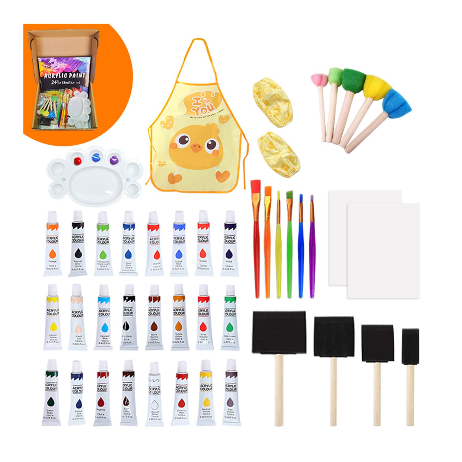 Kit peinture acrylique complet avec chevalet pour ne plus manquer d'accessoires de dessin