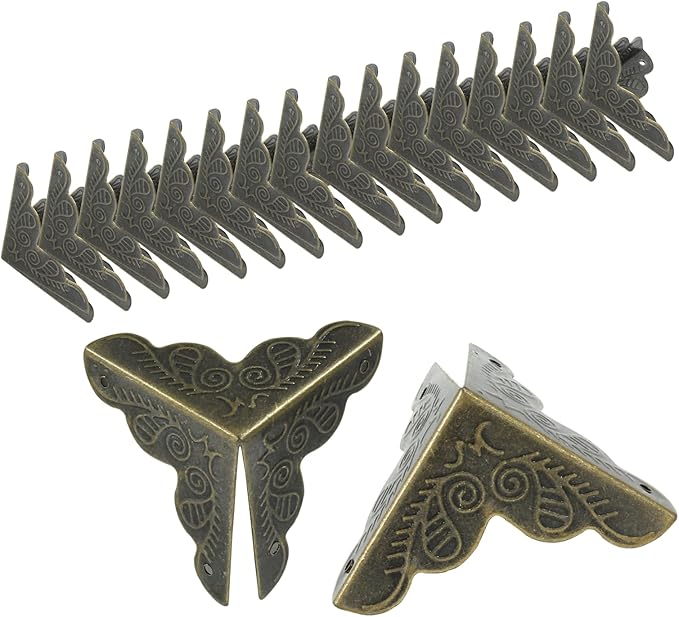Amazon.com : Zorveiio 48 Pcs Antique Bronze Corner Protectors - 1