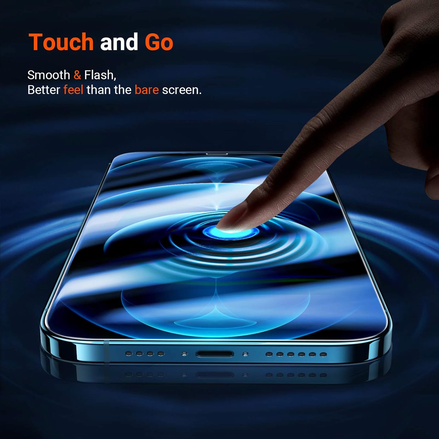 Blасk Frіdау - 40% оƒƒ TORRAS Diamonds Screen Protector for iPhone 12 Pro, iPhone 12 Tempered Glass [Bubble-Free] Shatterproof Protection Full Coverage 9H Glass Film 6.1“ , 2 Pack