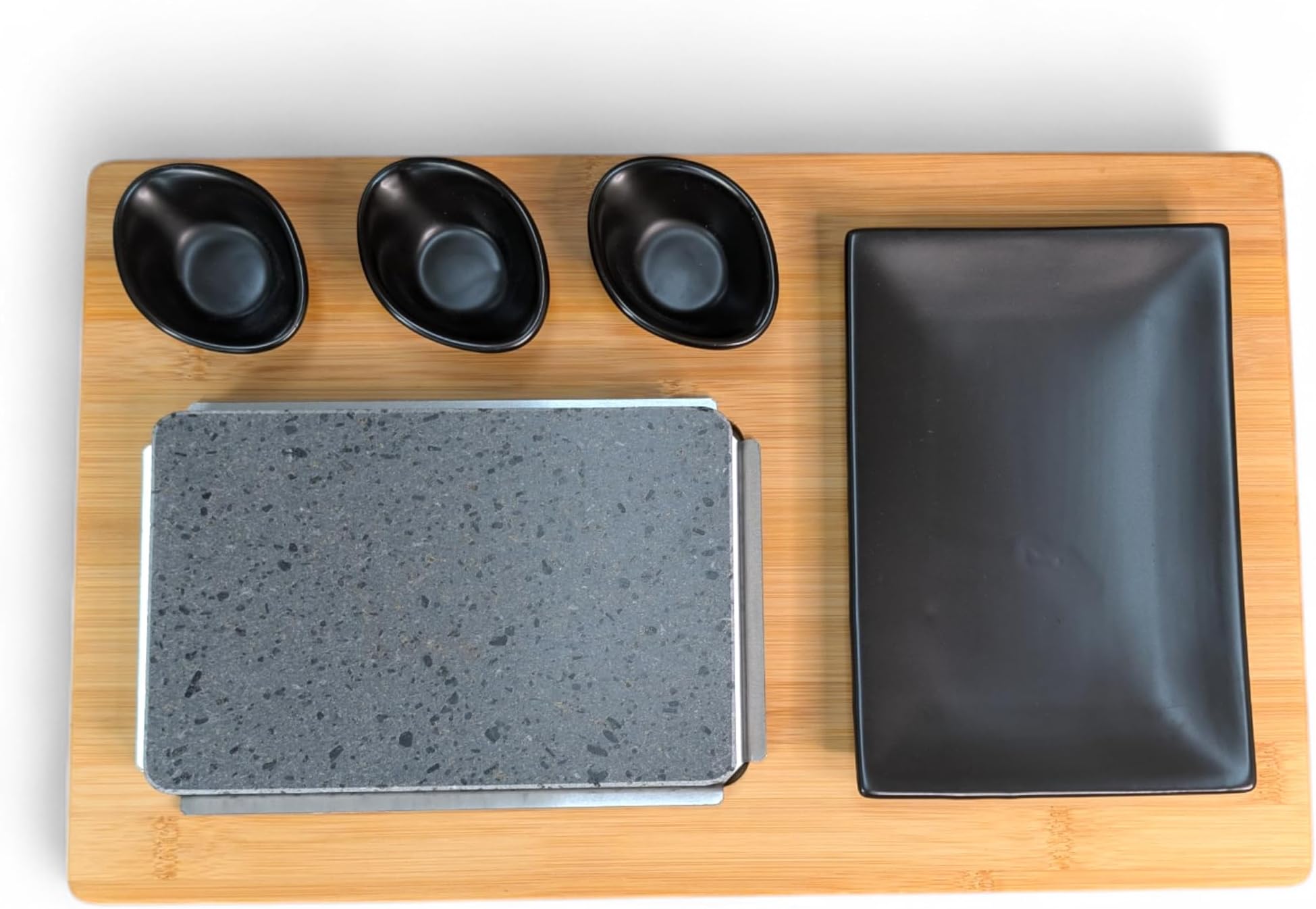 Black Rock Grill Steak Stone Grill Set, Sizzling Lava Stone Steak Set