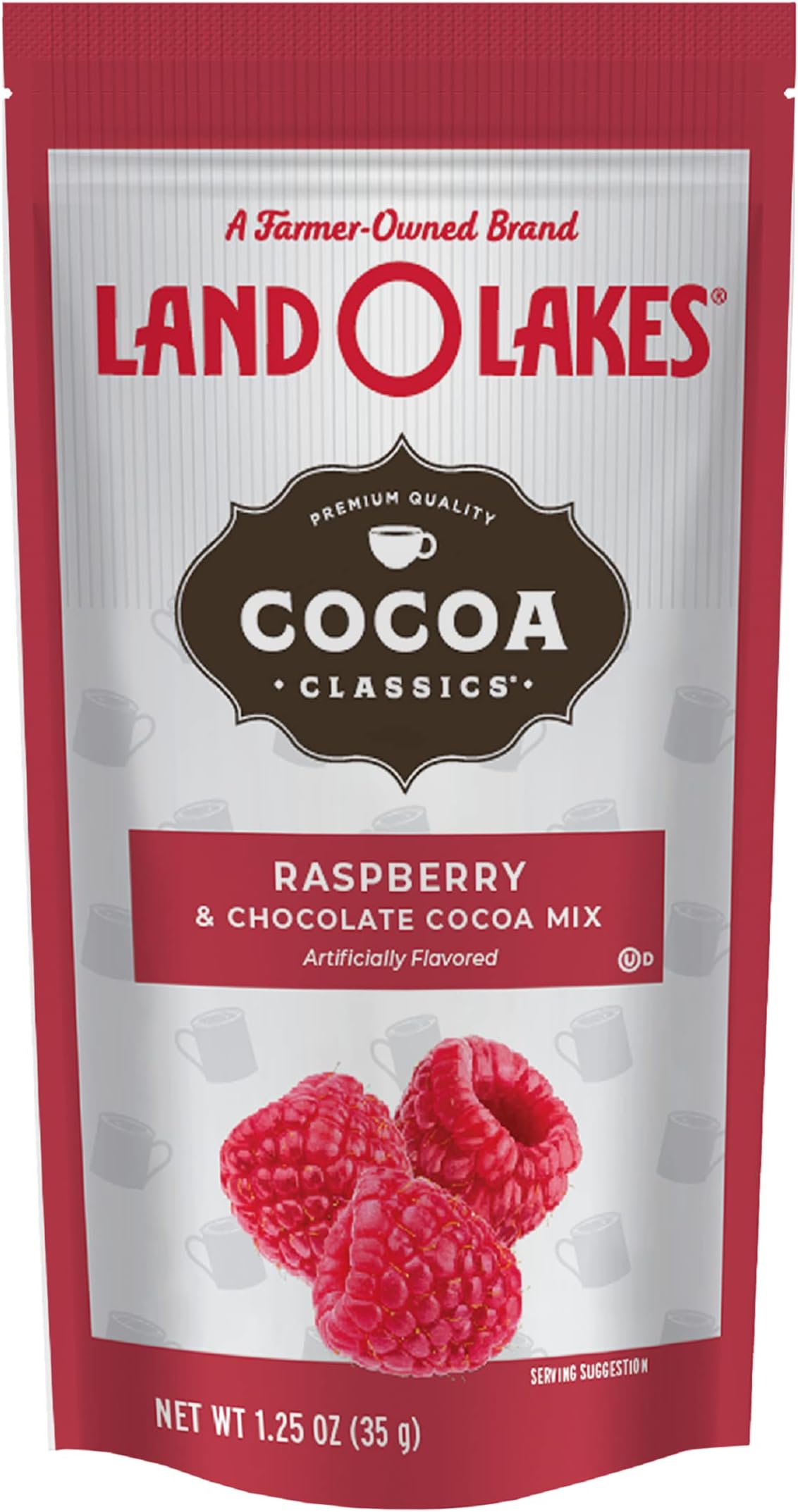 Land O Lakes Cocoa Classics, Raspberry & Chocolate Hot Cocoa Mix, 1.25-Ounce Packets (Pack of 36)