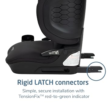 Maxi-Cosi Tanza Belt-Positioning Booster Car Seat with Back, Foldable Car Seat, Sea Shadow