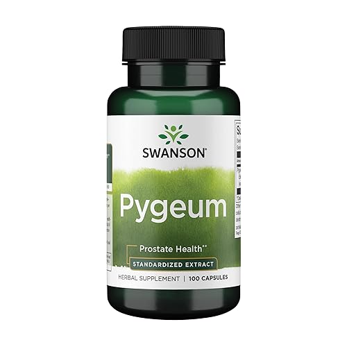 Swanson Pygeum - Herbal Supplement Promoting Male Prostate Health, Bladder, and Urinary Tract Health Support - Mens Health Supplement - (100 Capsules, 125mg Each) - 100 Count (Pack of 1)
