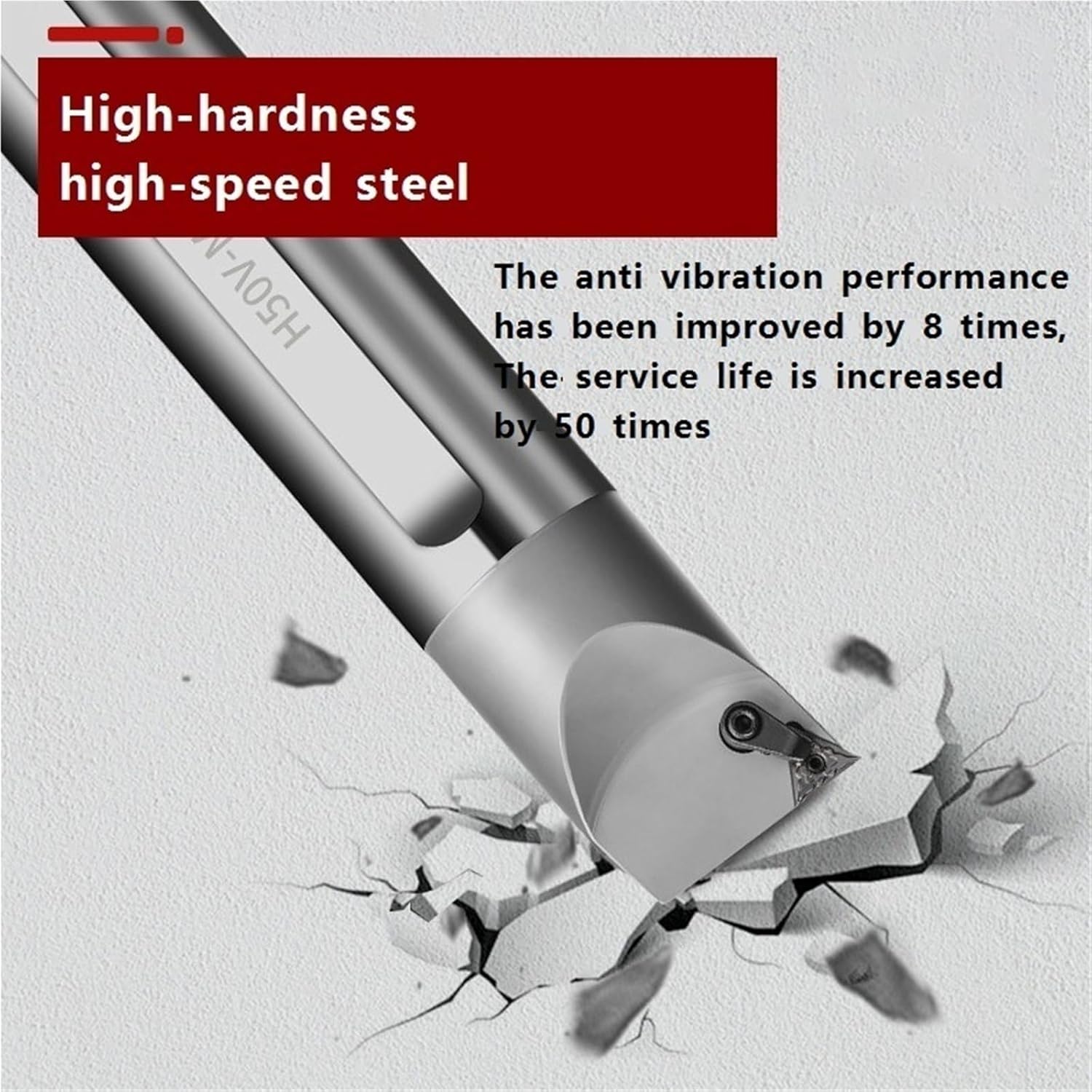 HSS Turning Tool HNR Extended Oversize high-Speed Steel Inner Hole Turning Tool Holder HNR0016Q16 HNR0020R16(HNR0016Q16)