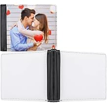 Prasacco Sublimation Wallet Blank Heat Transfer Multifunctional Wallet Graduation Gifts 1 Pcs Black Double Side