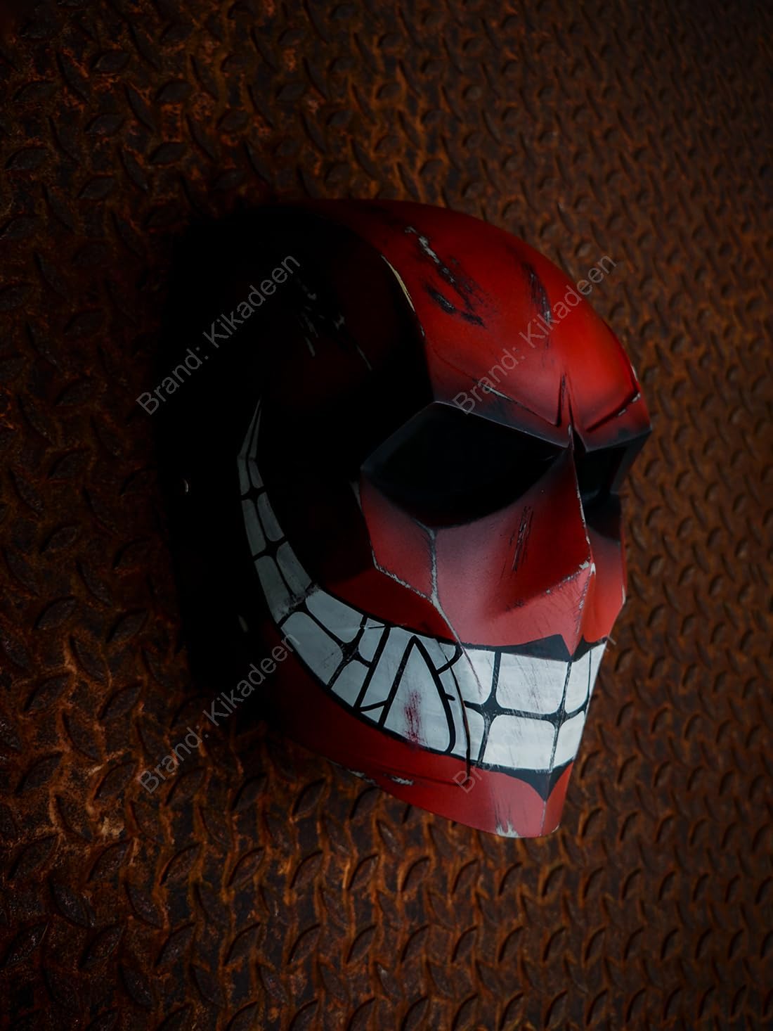 Custom Airsoft Mask Helmet Full Face Protective BB Gun Goggle Halloween Costume Party Cosplay Motorcycle Red Smiley A13