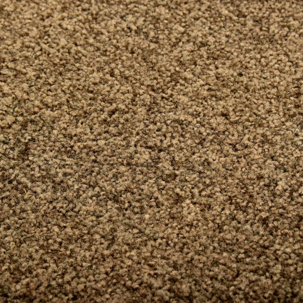 Felpudo lavable marrón 120 x 180 cm, antideslizante, absorbente, resistente a la intemperie, para interior y exterior, puerta de casa, balcón, terraza, pasillo, jardín
