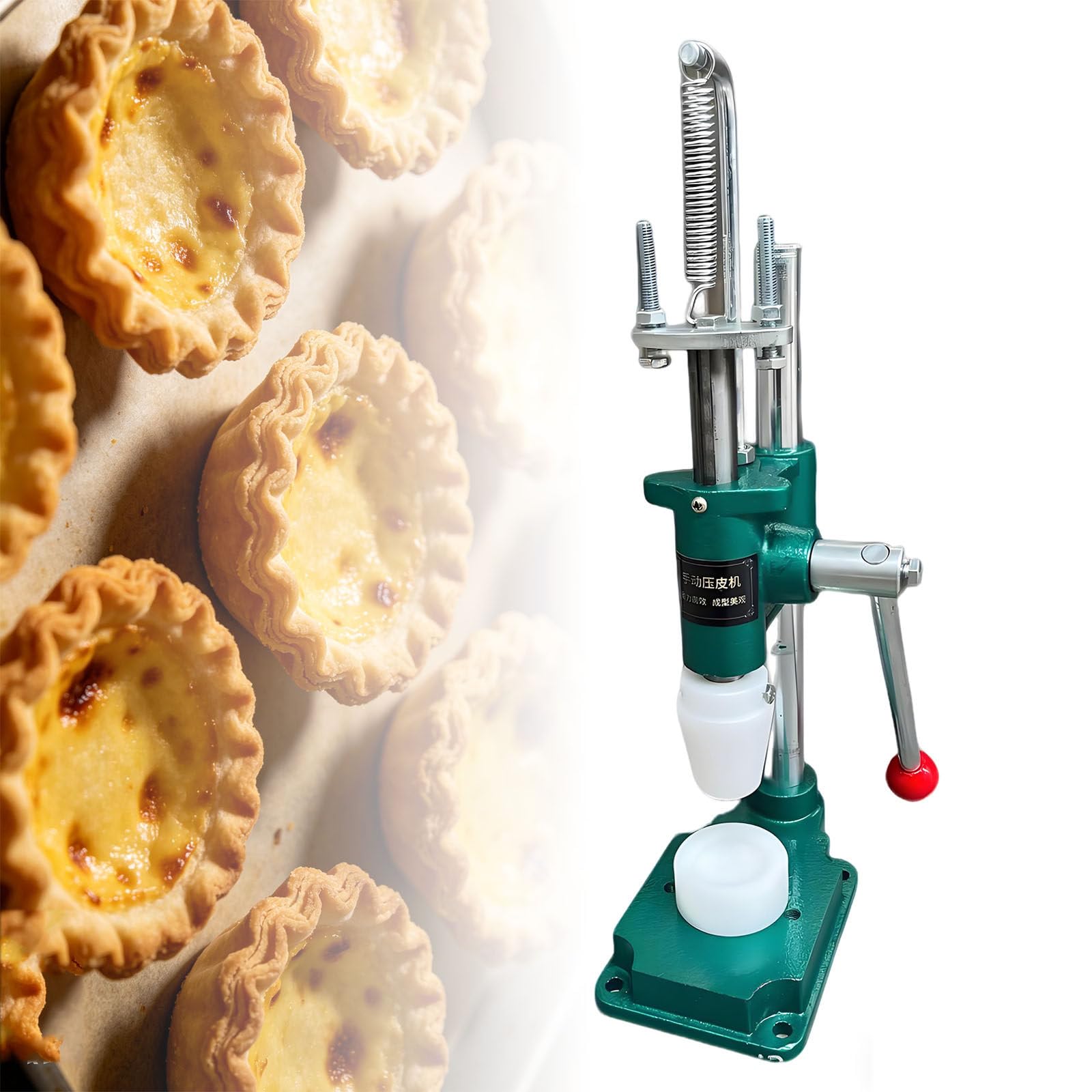 Ymnogjie Manual Tart Pressing Machine,Durable Tart Forming Tool for Home Kitchens,Professional Bakeries,Homemade Custard Shells H41