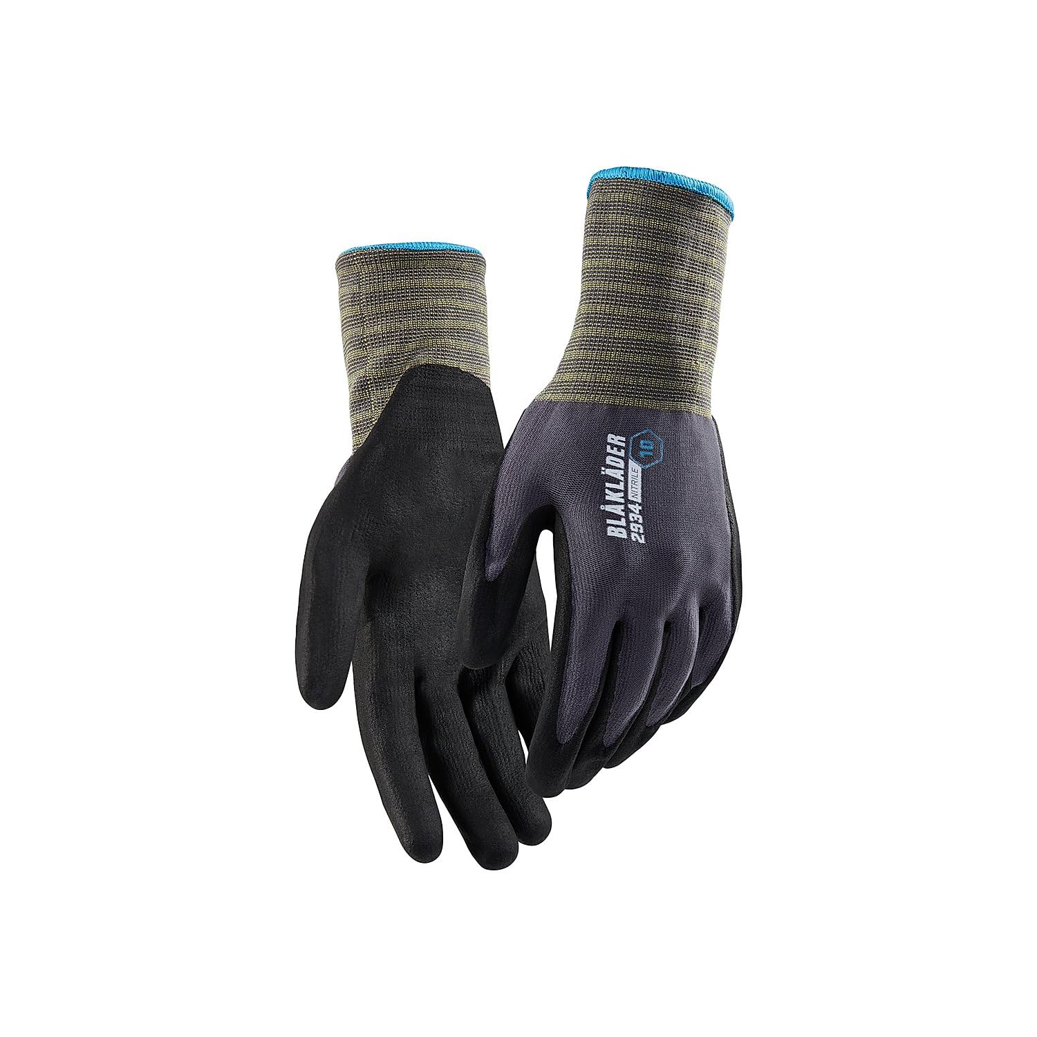 Gants de travail Blaklader de nitrilo gris claro talla 6 pack de 12 unidades 2
