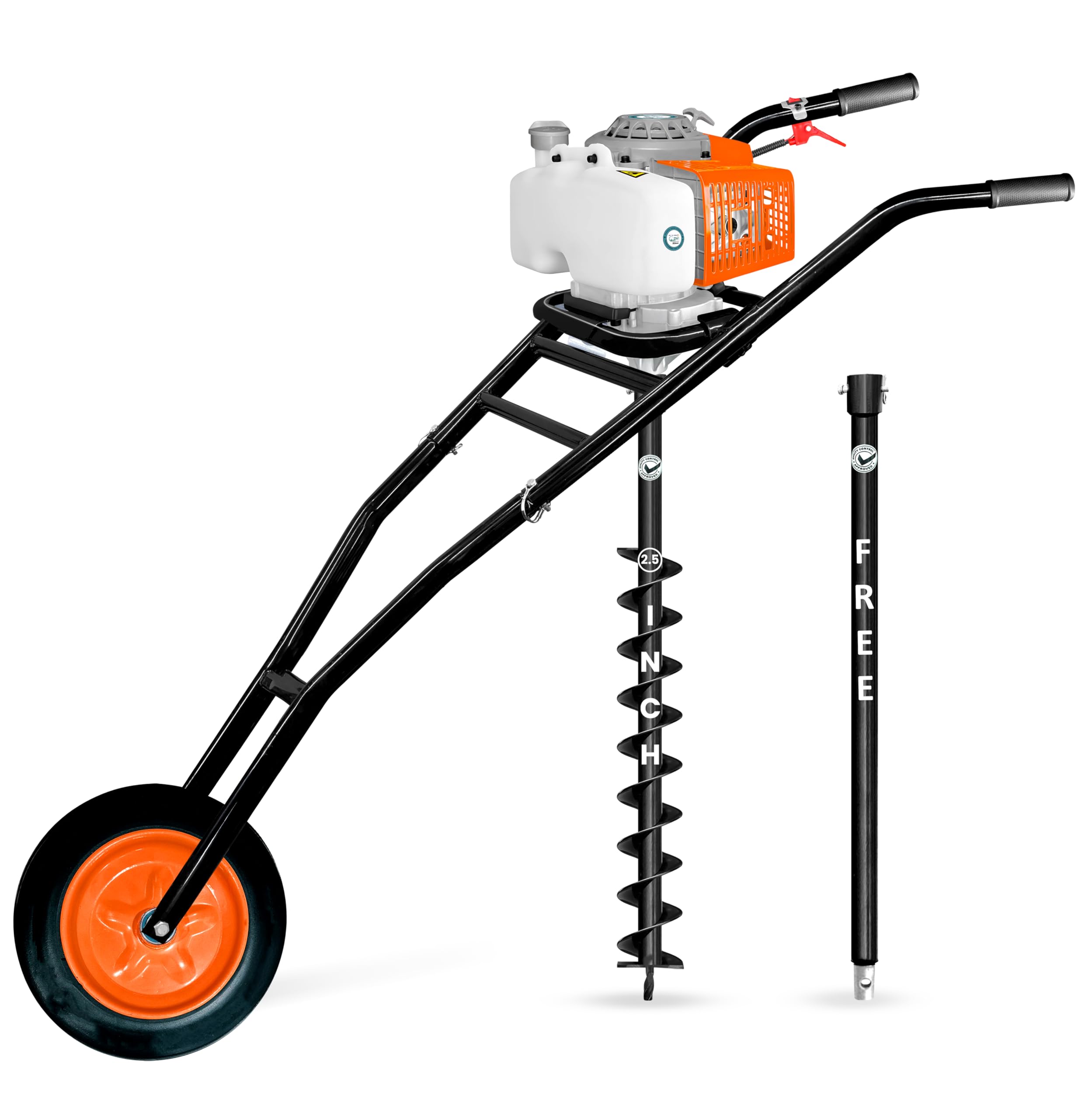 DVI Earth Auger Pin & Lock Set - Rustproof & Secure -4 DVI Earth Auger Pin & Lock Set - Rustproof & Secure -4