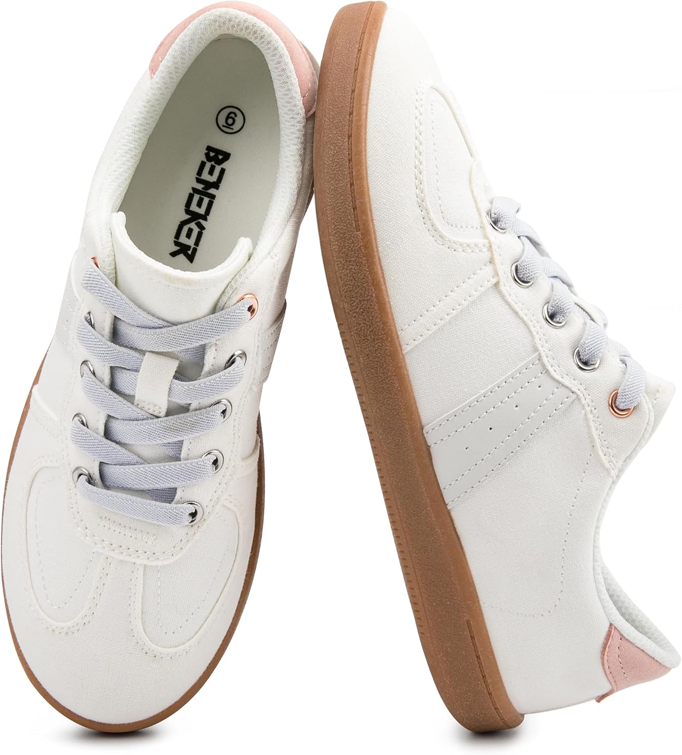 Women's Classic Retro Fashion Sneakers - Slip On Casual Tennis Shoes, Comfortable Walking Shoes, Stylish Trendy Low-Top Sneakers for Everyday Wear