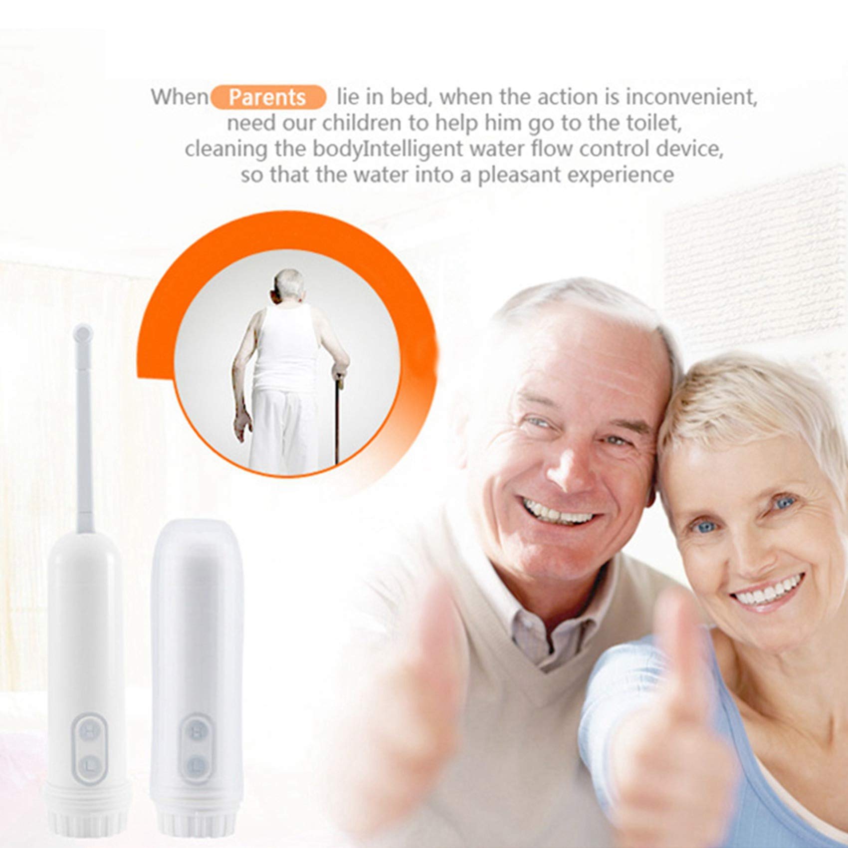 3X Pulizia Automatica del Viaggio dello Spruzzatore della Doccia di Viaggio dello Spruzzatore del Bidet Elettrico Portatile-