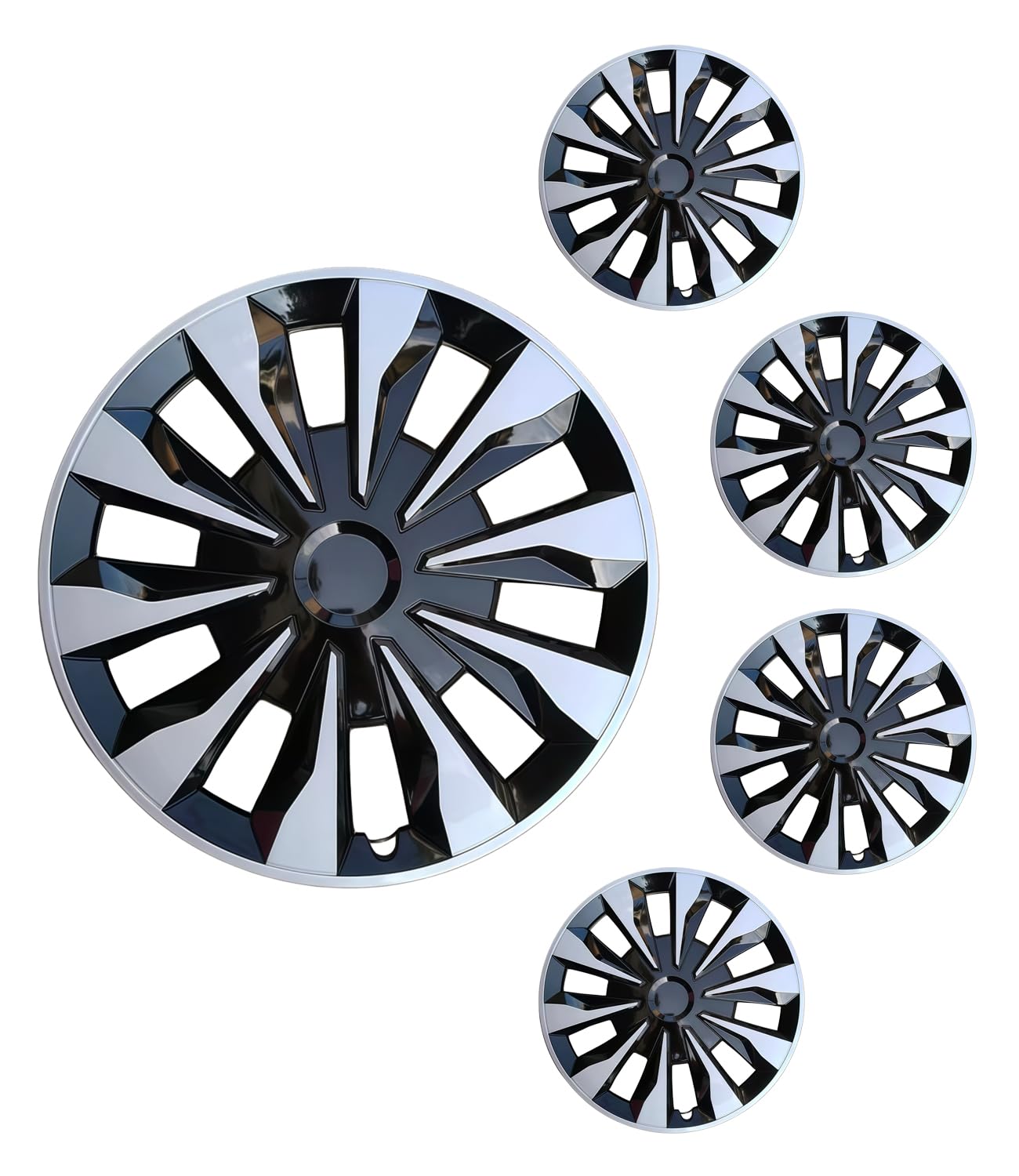 16 inch Hubcaps ABS Replacement for Steel Wheel（Non-Alloy） Snap-on Set of 4