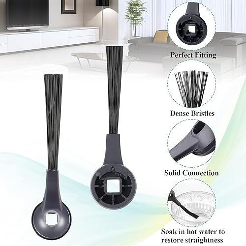 Miniatura 4 de Accesorios para aspiradora Shark IQ de repuesto para Shark Robot R101AE (RV1001AE), R101 (RV1001) por Techecook – 4 filtros Hepa, 6 cepillos