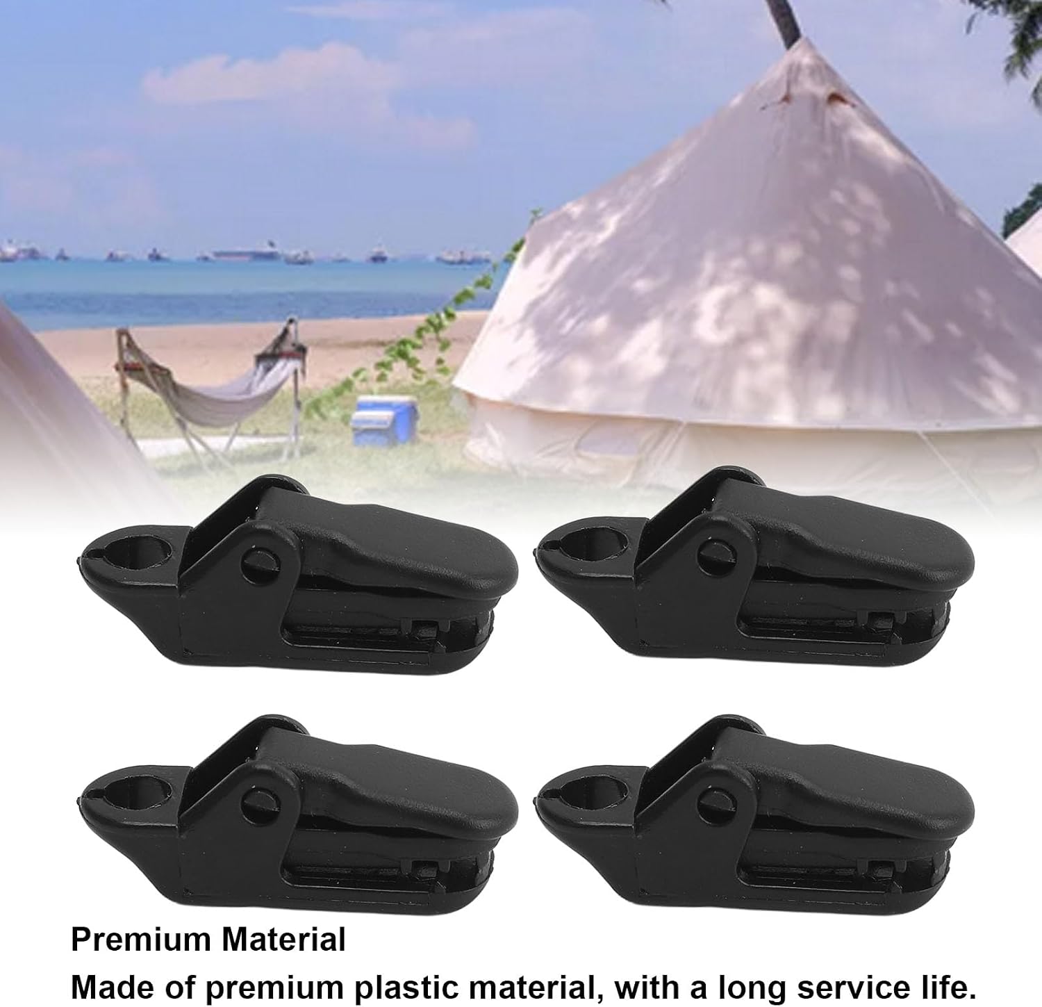 VINGVO 10pcs Tent Tarp, Inverted Teeth Design Tarp Sheets, Double Layer Pressing Canopy Covers with Durable Fabric, Ideal for Outdoor Camping, Awnings, Caravans & Boat Covers