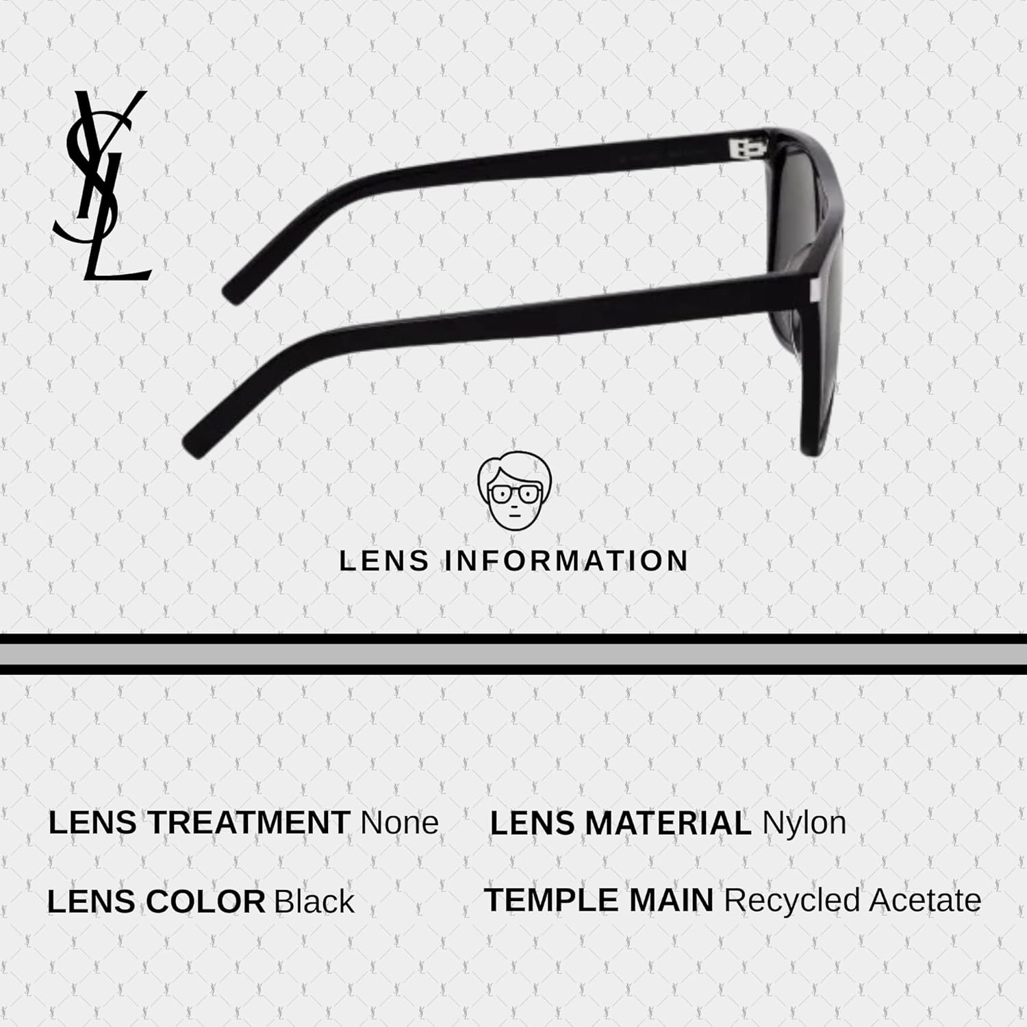 SAINT LAURENT SL 1/F Oversize Sunglasses + Bundle with eSHADES Luxury Eyewear Kit - Image 5