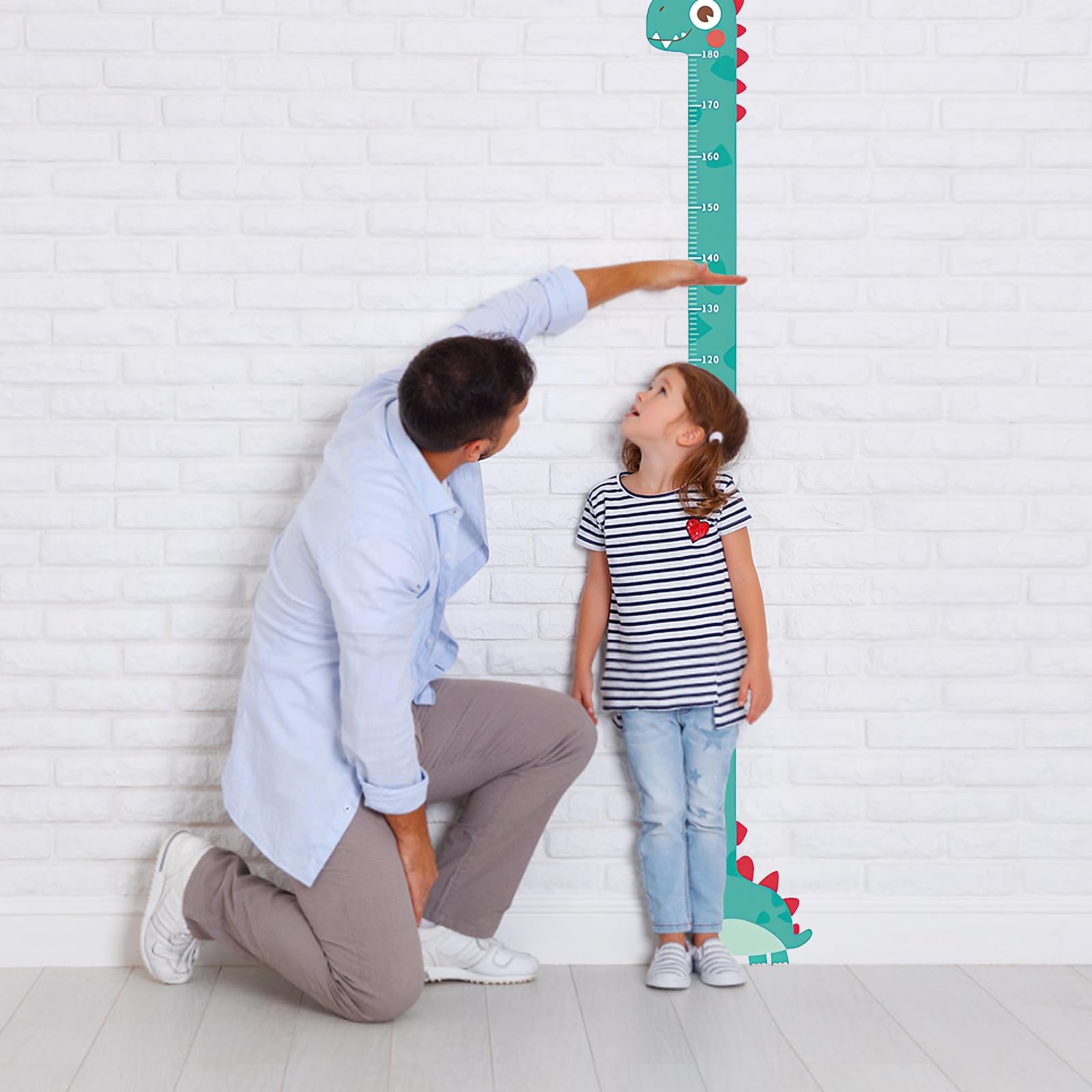 Metro Bambini Adesivi da Parete per Cameretta Bambino con Penna e Righello