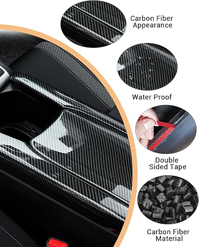 Vista 3 de YEE PIN Civic - Funda para reposabrazos Civic de 10ª generación, tapas para reposabrazos Civic Thenice para 10ª generación Civic 2018-2021, cubierta