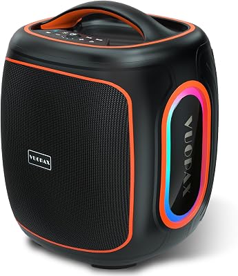 Altavoz Bluetooth Portátil de 120W Peak, Altavoz Inalámbrico para Fiestas al Aire Libre con Woofer 6.5″, IP65, Bass Boost, Batería de 18.000 mAh, 30H, BT5.4, para Playa, Jardín, Camping, Obra Grande