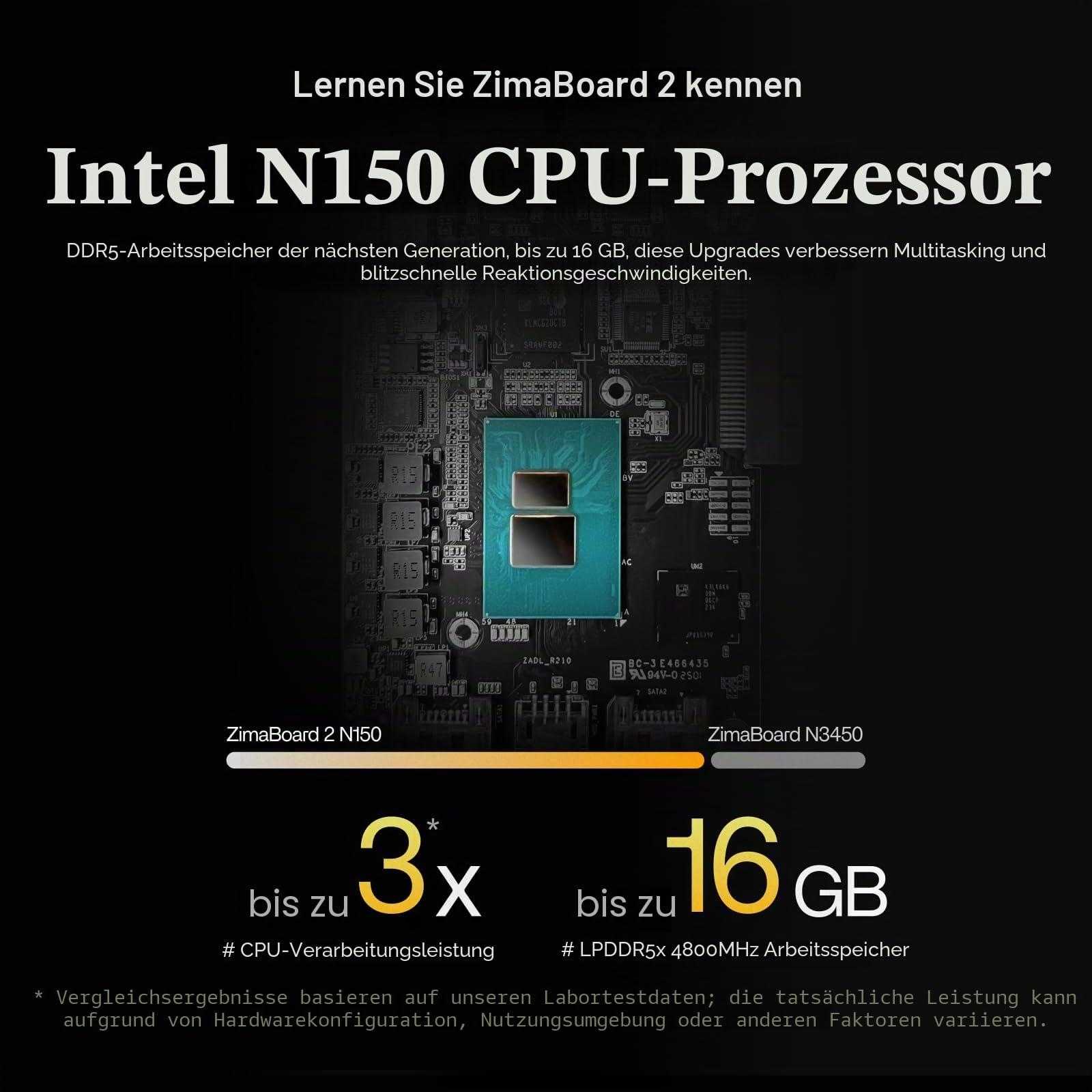 zimaboard 2 Mini NAS Pro Kit Bundle mit Dual NVMe PCIe Adapter – Intel N150 Quad-Core, 16GB RAM, Dual 2.5G LAN, Erweiterbares All-Flash NAS & Personal Cloud Server