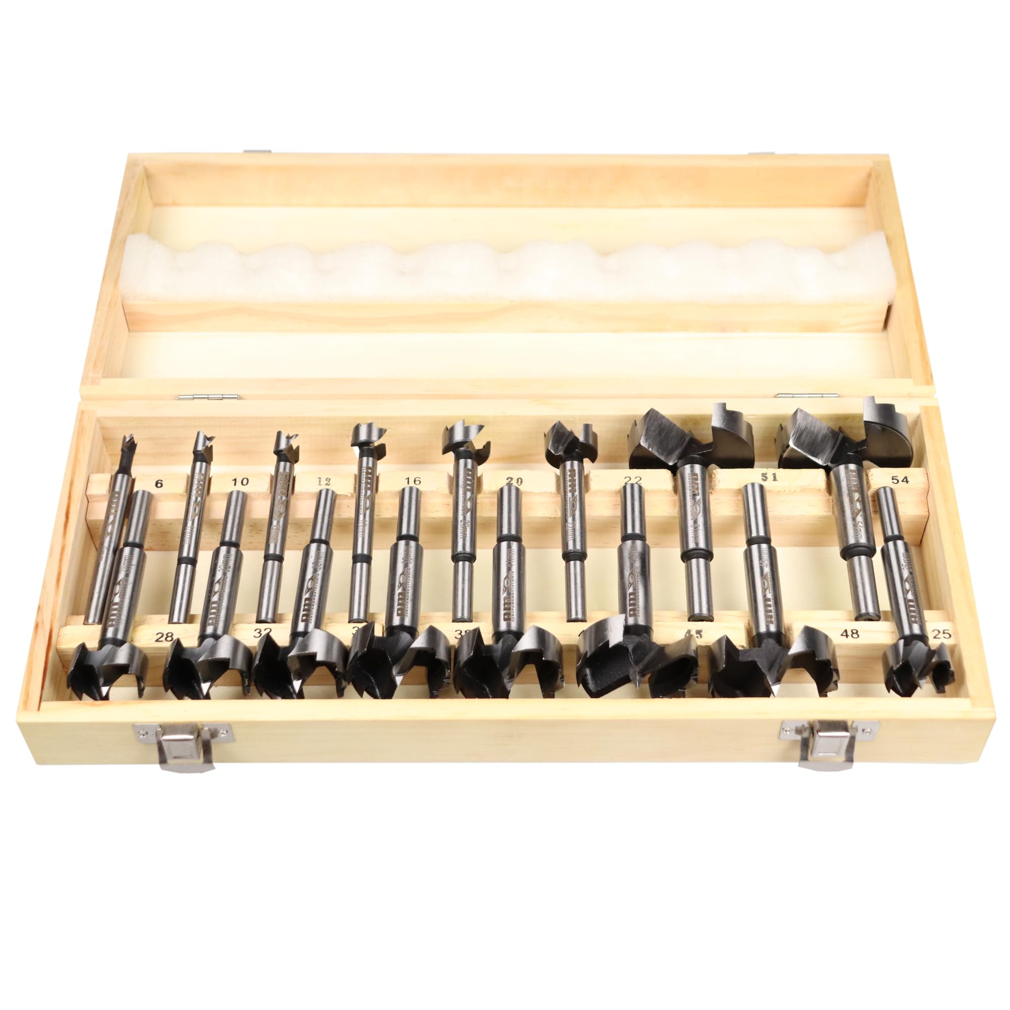 Forstner - Set di punte per trapano per legno, diametro 6-54 mm
