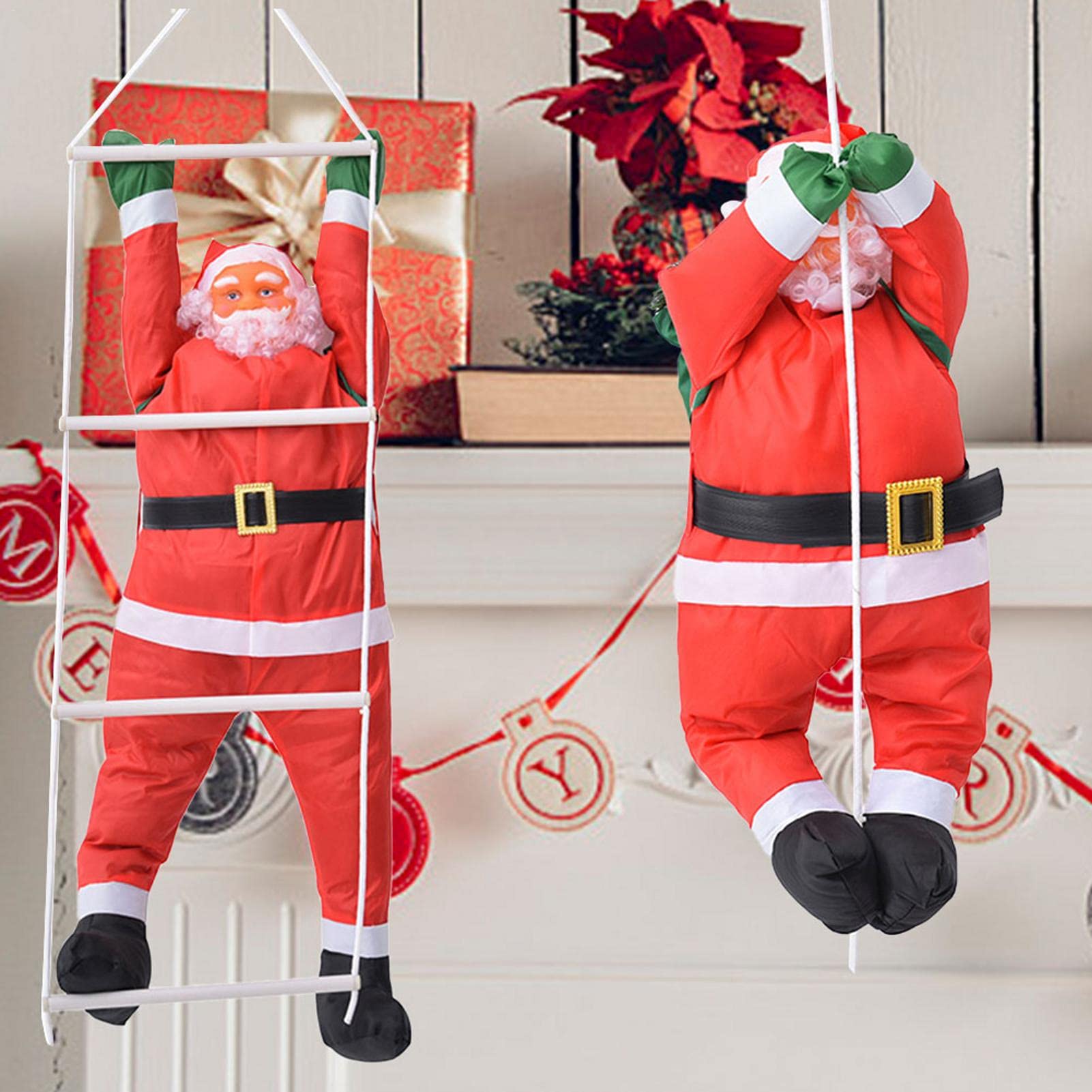 Amazon.co.jp: shopparadise はしごサンタクロース クリスマス 飾り
