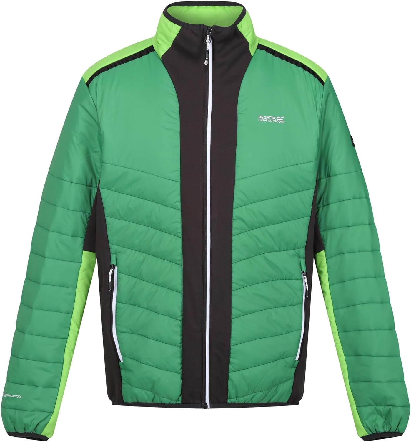 Regatta Mens Halton VII Contrast Panel Baffled Padded Jacket (XXL) (Navy)