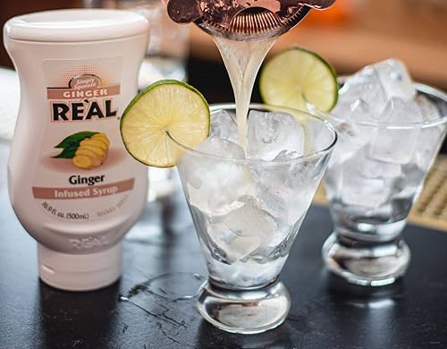 Miniatura 4 de Ginger Reàl, jarabe con infusión de jengibre, botella exprimible de 16.9 onzas líquidas (paquete de 1)